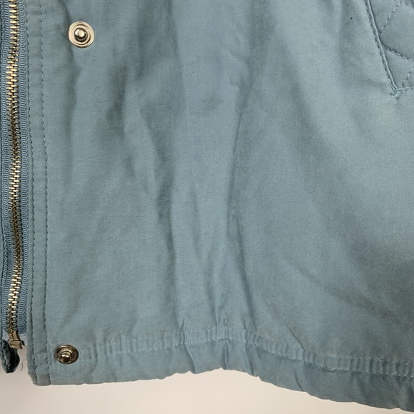 Lane Bryant Blue Winter Coat Parka Jacket Faux Fur - Picture 4 of 8